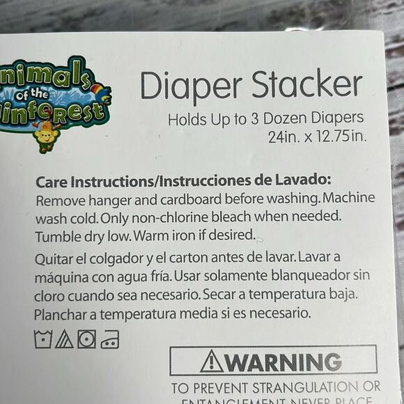 Fisher Price Animals of the Rainforest Diaper Stacker Organizer Holder Y2K 2008 - Picture 9 of 11